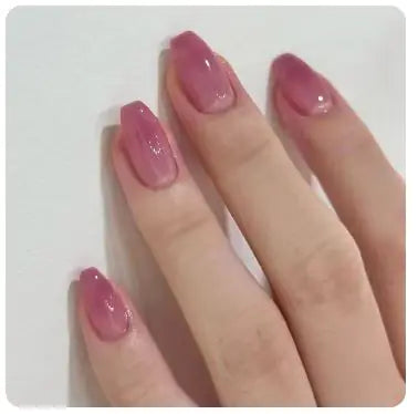 24Pcs Nude Pink Short Round Press-On Nails