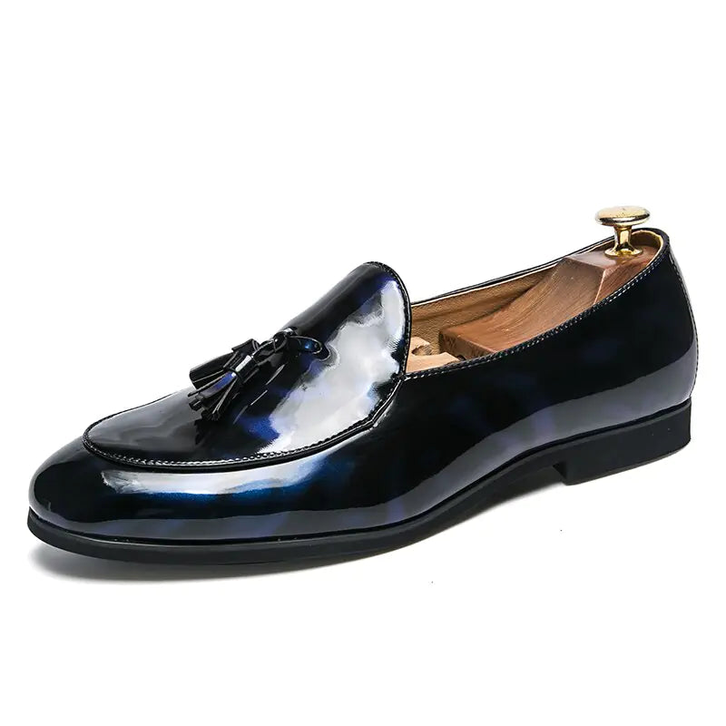 il Lussone - Italian Style Patent Leather Loafers for Men