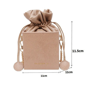 Fashion Drawstring Bucket Purses Bags